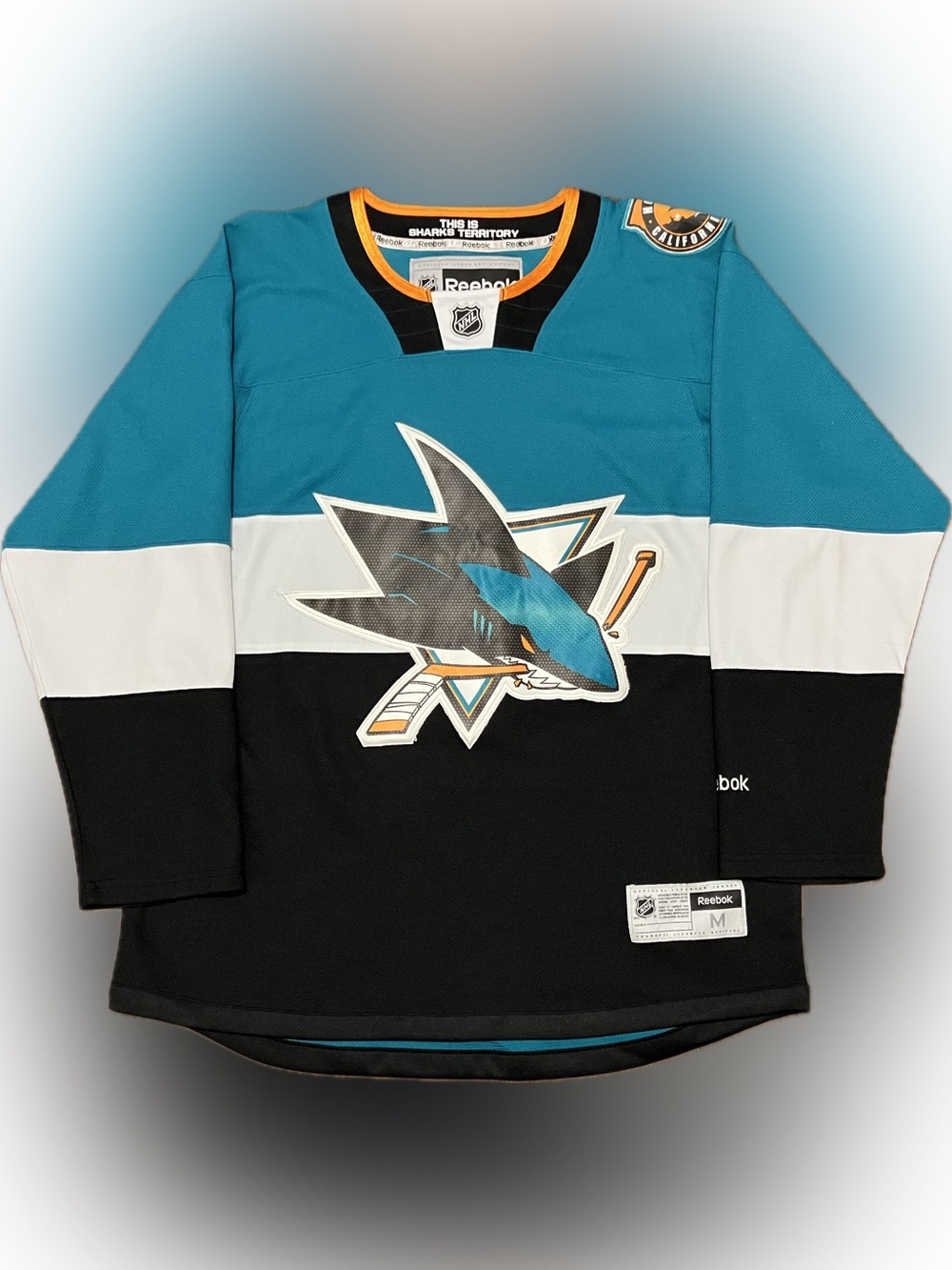 San Jose Sharks Blank 2015 Stadium Series Reebok NHL Hockey Jersey Size M